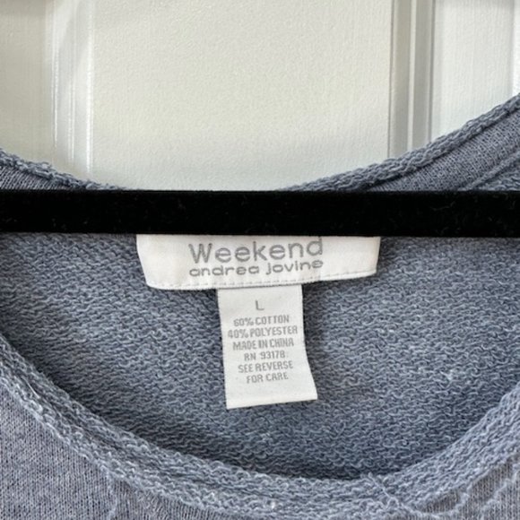 Distressed/cropped sweatshirt - Picture 2 of 6